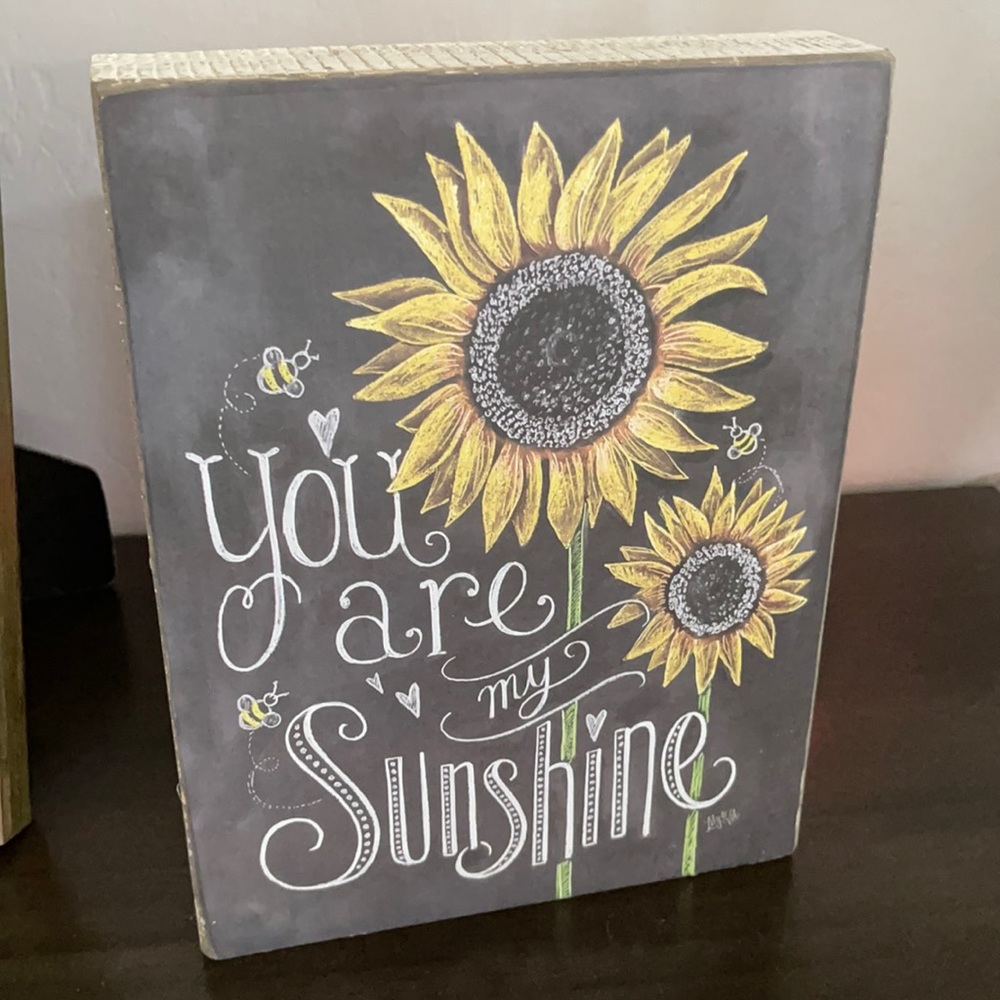 Farmhouse Home accent sign “you are my sunshine”